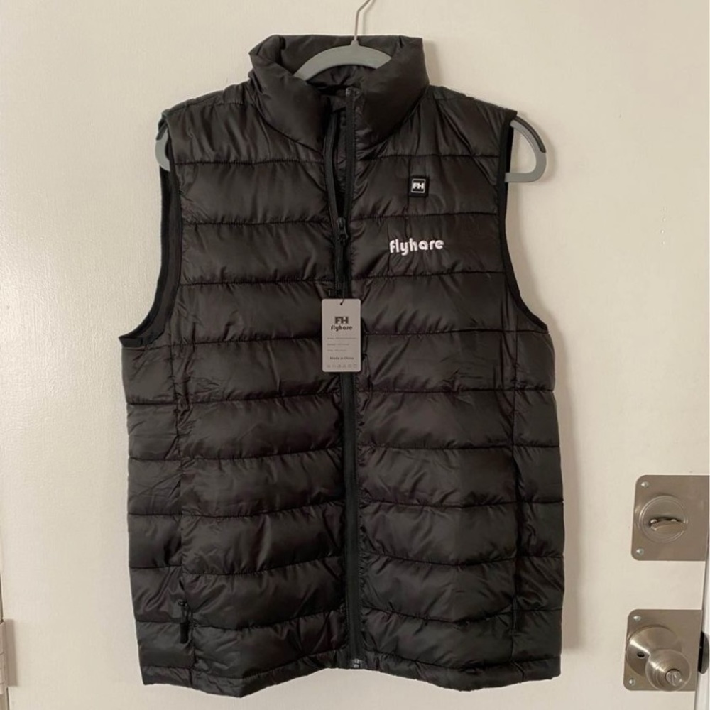 Women’s Flyhare black heated vest SIZE LARGE